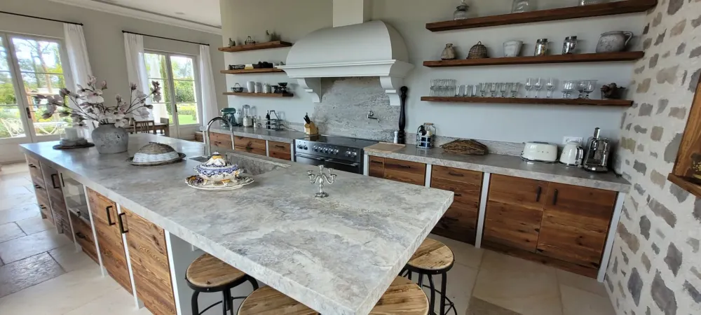 Cuisine dans une villa